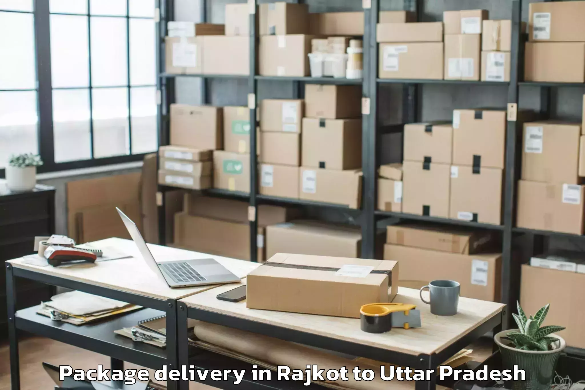 Leading Rajkot to Mahaban Package Delivery Provider